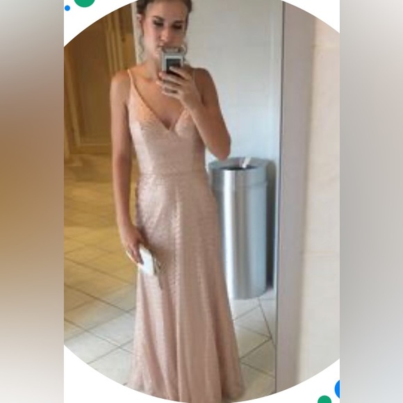 Rose Gold Prom Dress - Picture 2 of 4